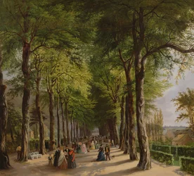 The Promenade at Spa in Belgium, 1847